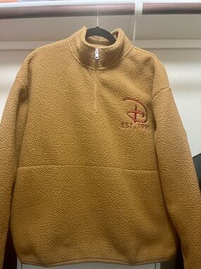 Disneyland Paris Grumpy Quarter-Zip Teddy Fleece Pullover